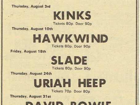 David Bowie: "Bowie & Slade: Starkers In August" Advert (1972)