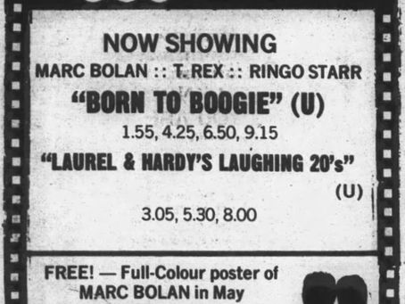 📰 Born to Boogie – Film Advert: Apr. 1973