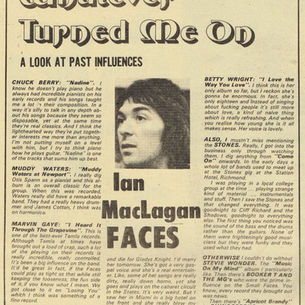 Faces: "Whatever Turned Me On" Article (1972)