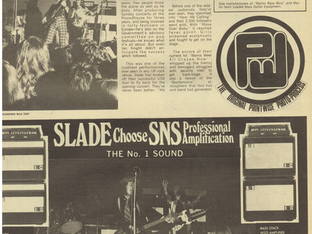 Slade (September 30, 1972) – “Slade Live!” Advert - Melody Maker