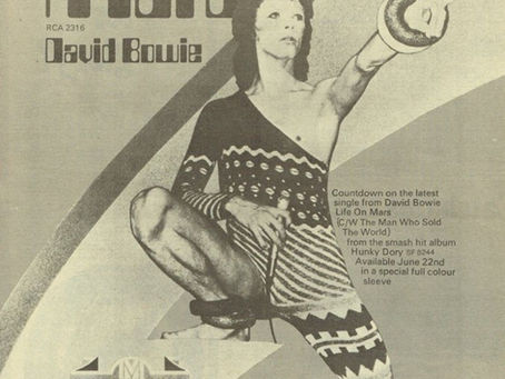 David Bowie (June 23, 1973) “Life on Mars” Single Advertisement – Melody Maker (UK)