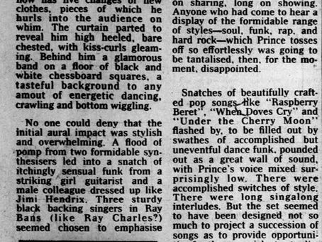 Prince (August 14 1986) – “A Crown for Prince” Feature – The Daily Telegraph