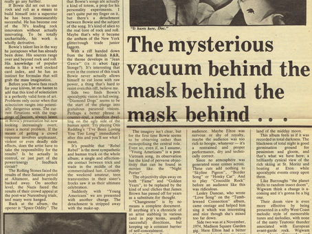 David Bowie (May 29, 1976) ChangesOneBowie Review - NME