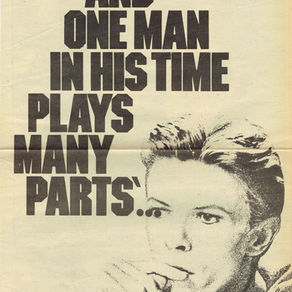 David Bowie: Back Catalogue - One Man in His Time Plays Many Parts One 