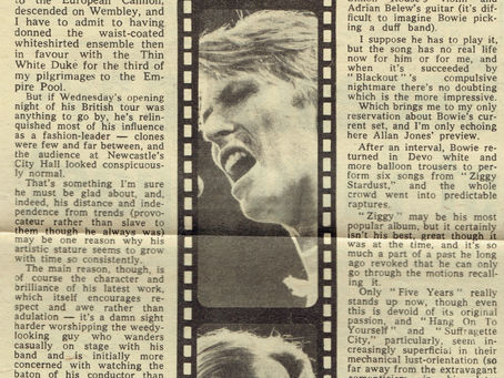 David Bowie (June 24, 1978) “Seriously, it’s Bowie” – Melody Maker UK Music Paper