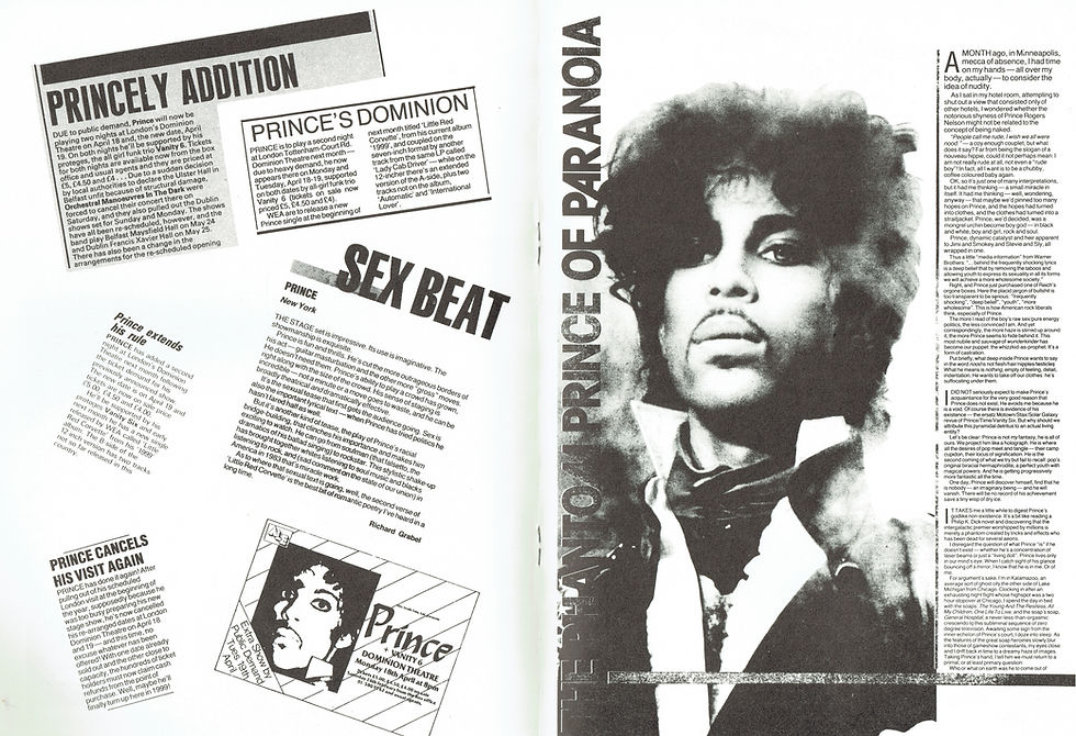 Thumbnail: Prince Scrapbook 1980–84 Glossy Cover 60pp 8×12" Mint Early Era Book