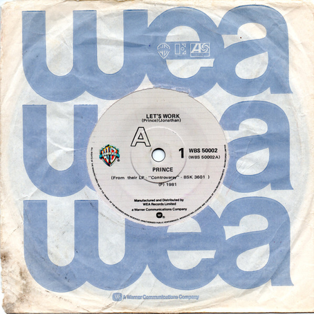 Prince (1982) Let's Work / Ronnie, Talk To Russia – Single 7" NZ
