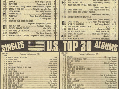 Rod Stewart: Maggie May Single Chart (1971)