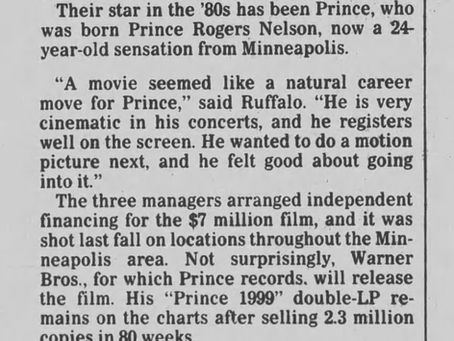 Prince (June 10, 1984) – The Herald-News – Movie Spawns Prince Videos