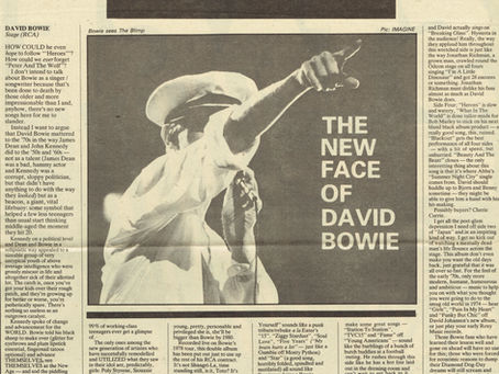 David Bowie (September 30, 1978) – “The New Face Of David Bowie” Review - New Musical Express (NME)