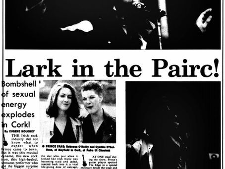 Prince (July 9, 1990) “Thousands flock to hear the Prince of raunchy rock” Concert Review – Evening Herald
