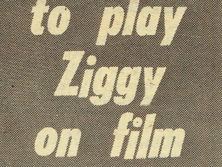 David Bowie: "Bowie To Play Ziggy" Article (1975)