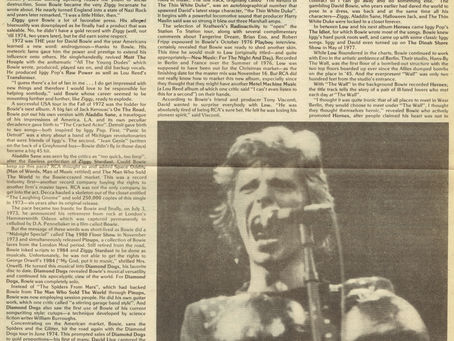 David Bowie: "A Decade of Changes - Discography" Feature (1980)