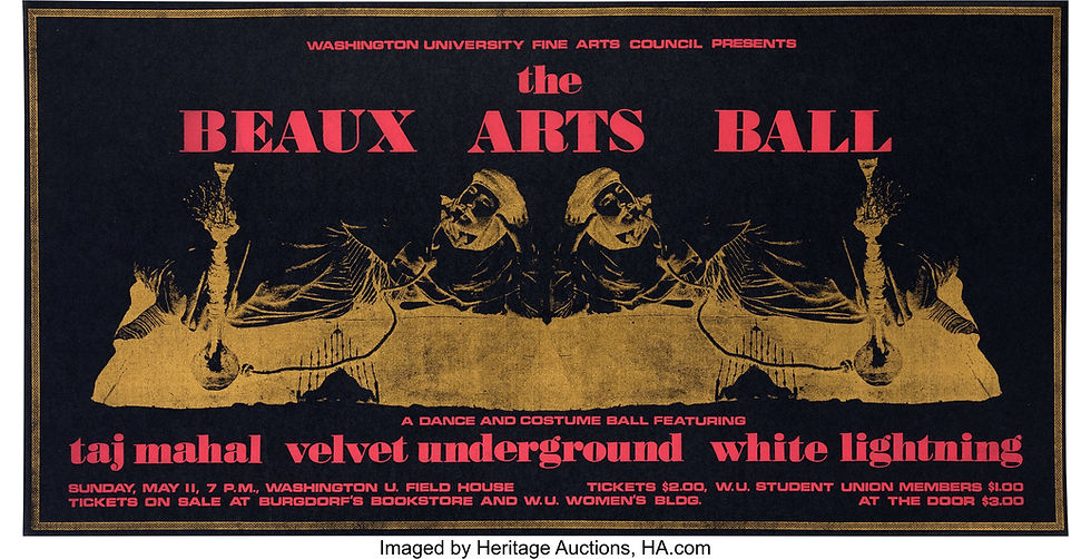 Velvet Underground – May 11 1969 – Beaux Arts Ball – Washington University