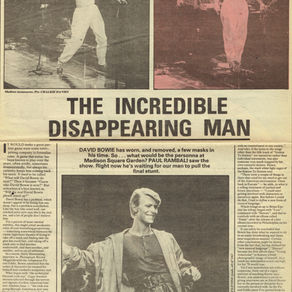 David Bowie: "The Incredible Disappearing Man" Concert Review (1978)
