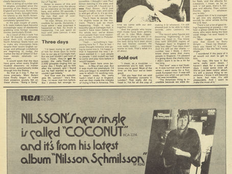 T.Rex (6 May 1972) NME – "Bolan and America" NME