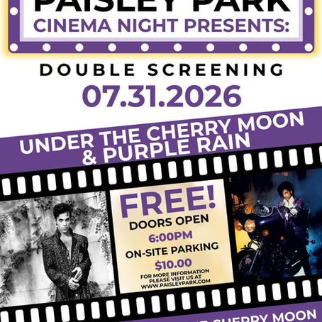 Paisley Park (July 31, 2026) Free Double‑Feature Cinema Night