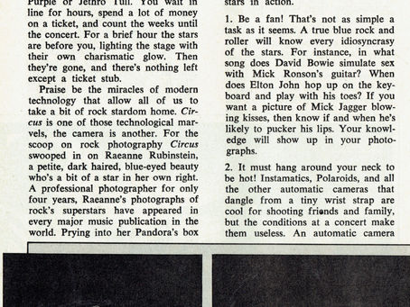 Ten Top Photo Tips for Shooting Rock Stars