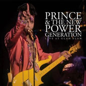 ive performance image of Prince holding a yellow guitar onstage with The New Power Generation, used for the 2025 RSD release of Live at Glam Slam.