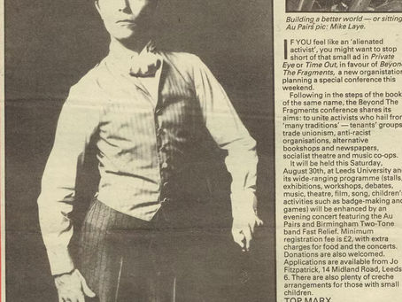 David Bowie: "Picking Up The Pieces" Article (1980)