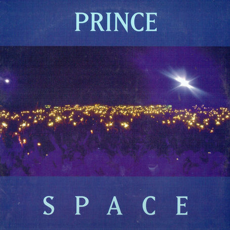 Cover art featuring a nighttime crowd holding lights beneath a bright star, with the title “Space” and artist name displaye