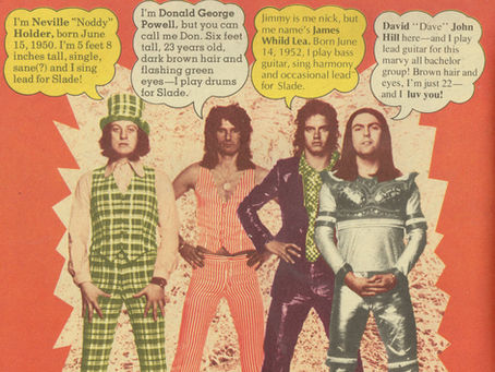 Slade (June 1, 1974) “Meet Slade! ‘Weer NOT Crazee!’” Feature – 16 Magazine