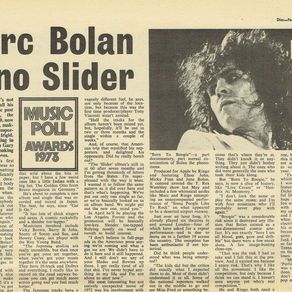 T.Rex: "Bolan is no Slider" Article (1973)