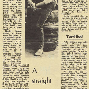 David Bowie: "Why Does He Like Dressing Up In Ladies Clothes?" Article (1971)