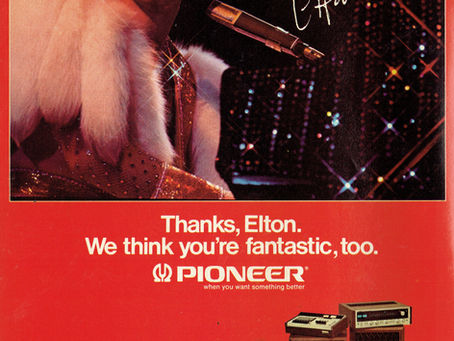 EltonâŻJohnâŻââŻPioneer Advert:âŻMayâŻ1975