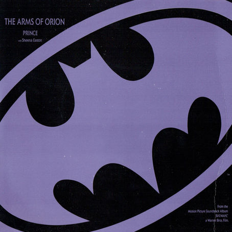 Cover art featuring a stylised bat emblem with the title “The Arms Of Orion” and artist credit for Prince with Sheena Easton.