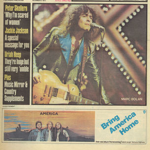 Marc Bolan’s Cover & Born To Boogie Advert: 1972