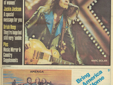 Marc Bolan’s Cover & Born To Boogie Advert: 1972