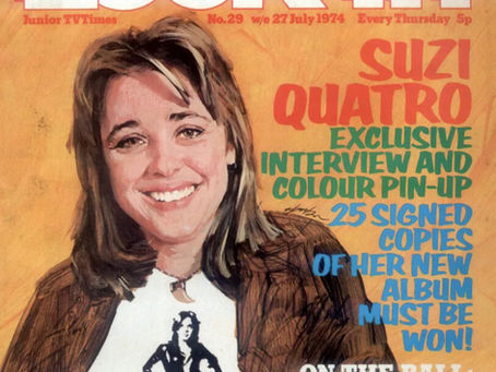 Suzi Quatro (July 27, 1974) – “Exclusive Interview and Colour Pin‑Up” Cover – Look‑in Magazine