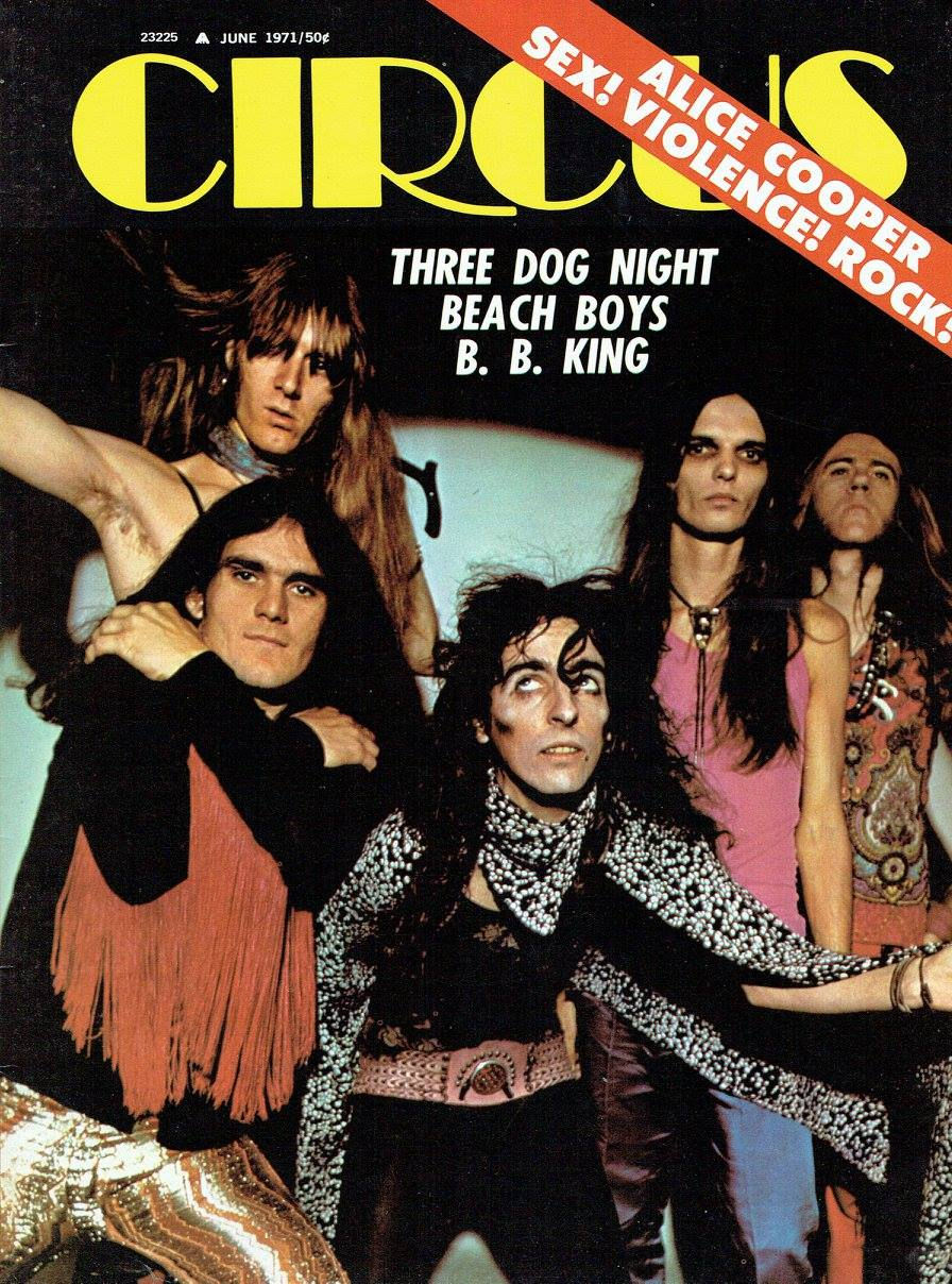 Alice Cooper (June 1, 1971) Circus Magazine Cover & Major Feature