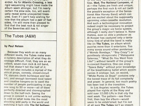The Tubes: "The Tubes Work on So Many Levels" Review (1975)