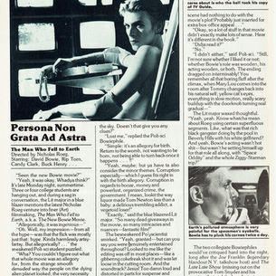 David Bowie: "The Man Who Fell to Earth" Review (1976)