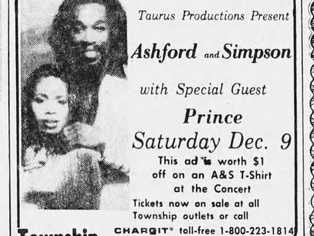 Prince (November 25, 1978) – Ashford & Simpson with Special Guest Prince at Township