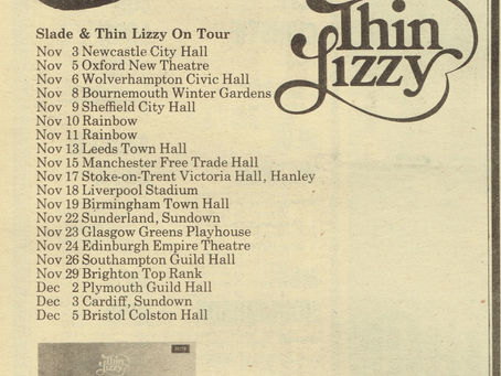 Slade: "Slade & Thin Lizzy" Advert (1972)