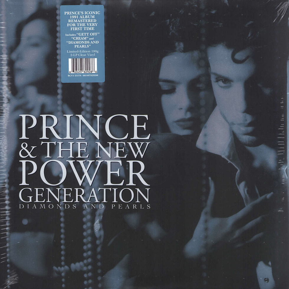 Prince & The New Power Generation (October 27, 2023) Diamonds And Pearls Remastered 2LP Clear Vinyl