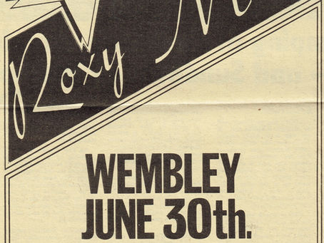 Roxy Music (July 1, 1972) Wembley Concert Advertisement – NME