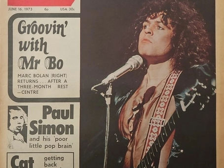 T.Rex (June 16, 1973) “Groovin’ with Mr Bo” Disc – Magazine Cover