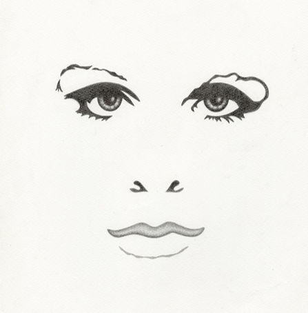 Prince and The Revolution: (1984) “The Face” – Purple Rain Tour Original Artwork