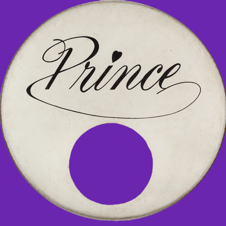 Prince (1979-1980) "Prince" Kick-Drum Head from His First Touring Band