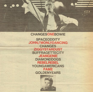 David Bowie: "ChangesOneBowie - It's the Greatest Greatest Hits" Advert (1976) 