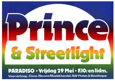 Prince (May 28–June 3/4 1981) “Dirty Mind European Mini-Tour” – First European Dates