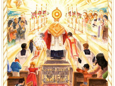 For the month of April, dedicated to the Holy Eucharist