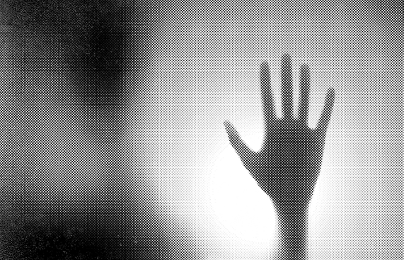 Halftone Image of a Hand
