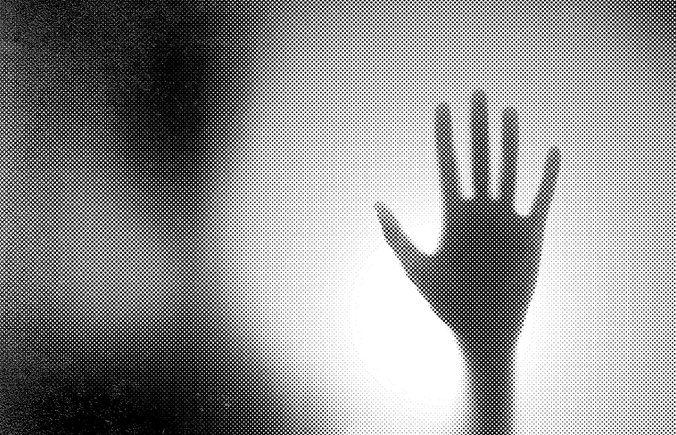 Halftone Image of a Hand