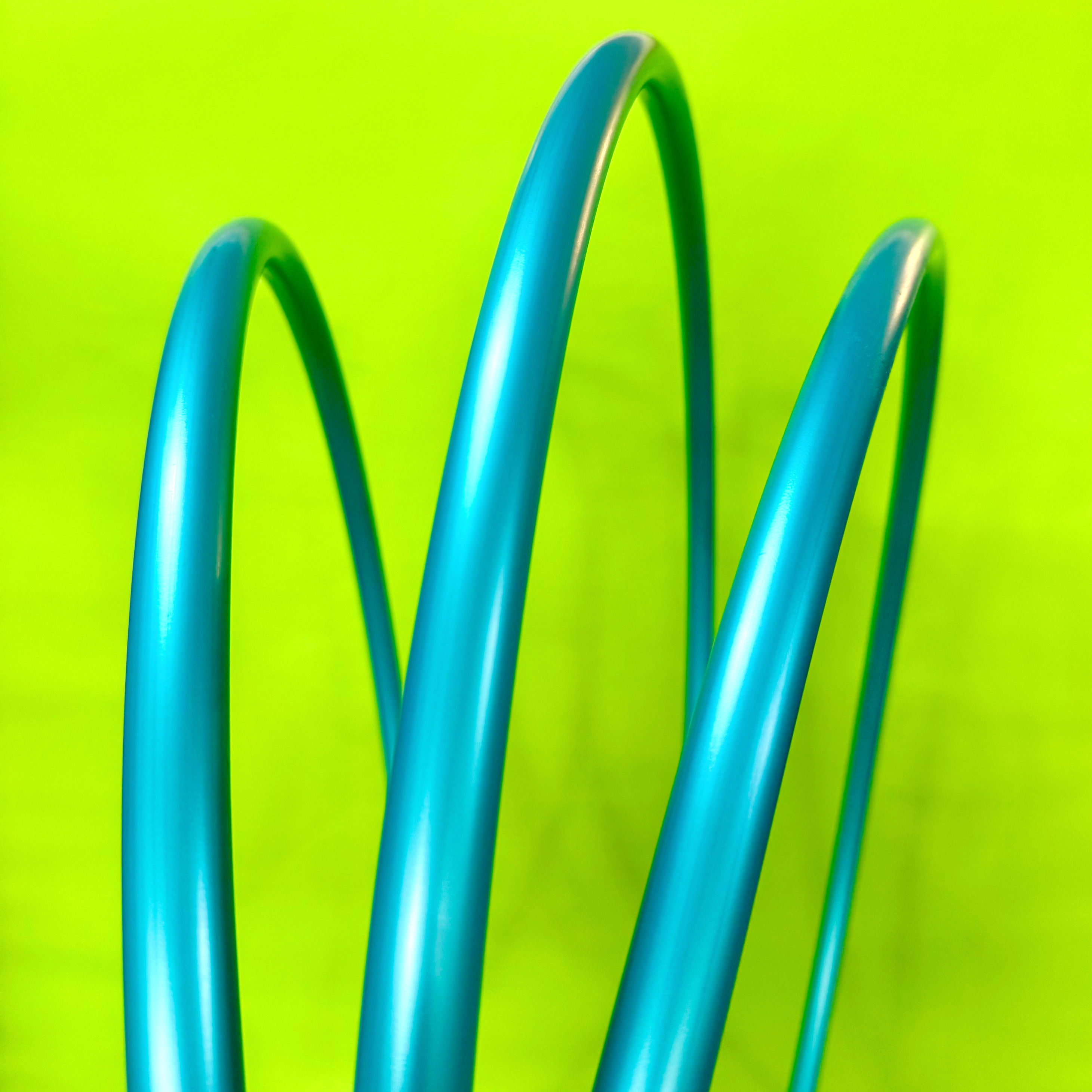 READY 2 SHIP: Metallic Teal Shadow Polypro Triples [24", 3/4"]