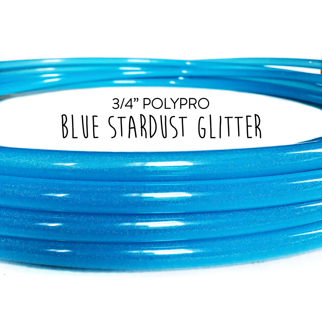 Turquoise Stardust Glitter Gloss Polypro 58\u201d or 34 Collapsible Hula Hoop Blue Green Teal